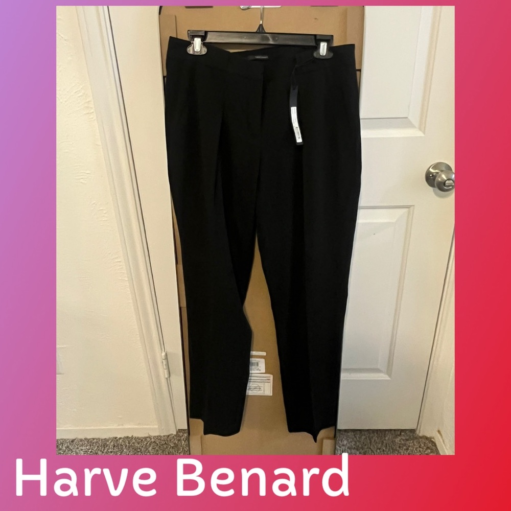 Harve Benard Classic Black Trousers